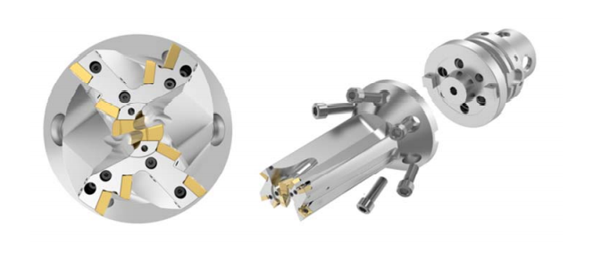 The unique design of the FBX flat bottom drill directs cutting forces into the machine spindle, minimizing deflection while increasing tool life and metal removal rates.